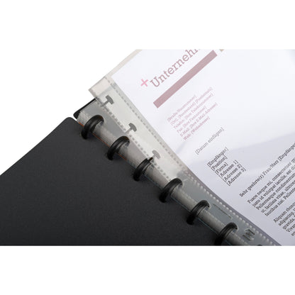Oxford Ringbuchhülle manageMe! DIN A4 0,08mm Ringmappen mit vario-zipp-Prinzip oben offen Polypropylen genarbt 10 St./Pack.