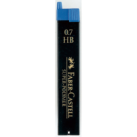 Faber-Castell Feinmine SUPER POLYMER 0,7mm HB schwarz 12 St./Pack.