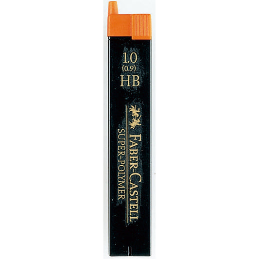 Faber-Castell Feinmine SUPER POLYMER 1mm HB schwarz 12 St./Pack.