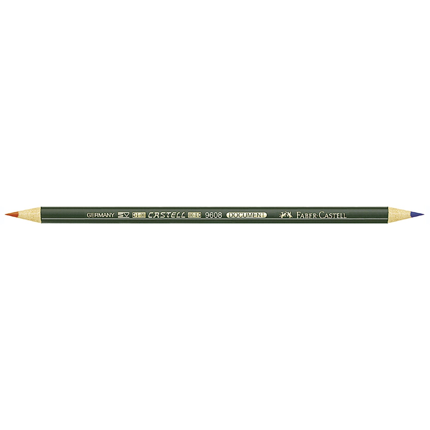 Faber-Castell Kopierstift CASTELL® Document rot, blau dokumentenecht Schaft lackiert