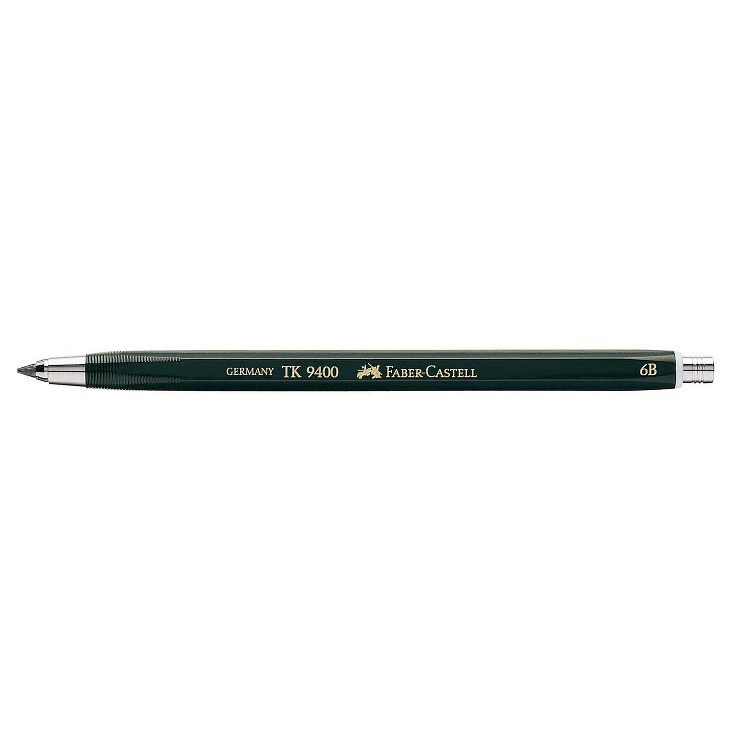 Faber-Castell Fallminenstift TK® 9400 3,15mm 6B ohne Radierer dunkelgrün