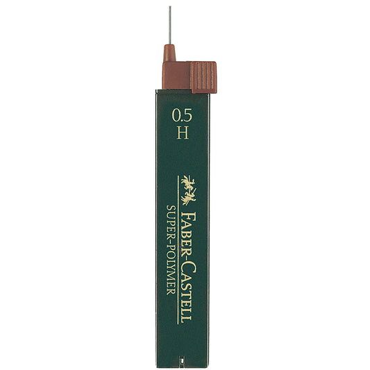 Faber-Castell Feinmine SUPER POLYMER 0,5mm H schwarz 12 St./Pack.