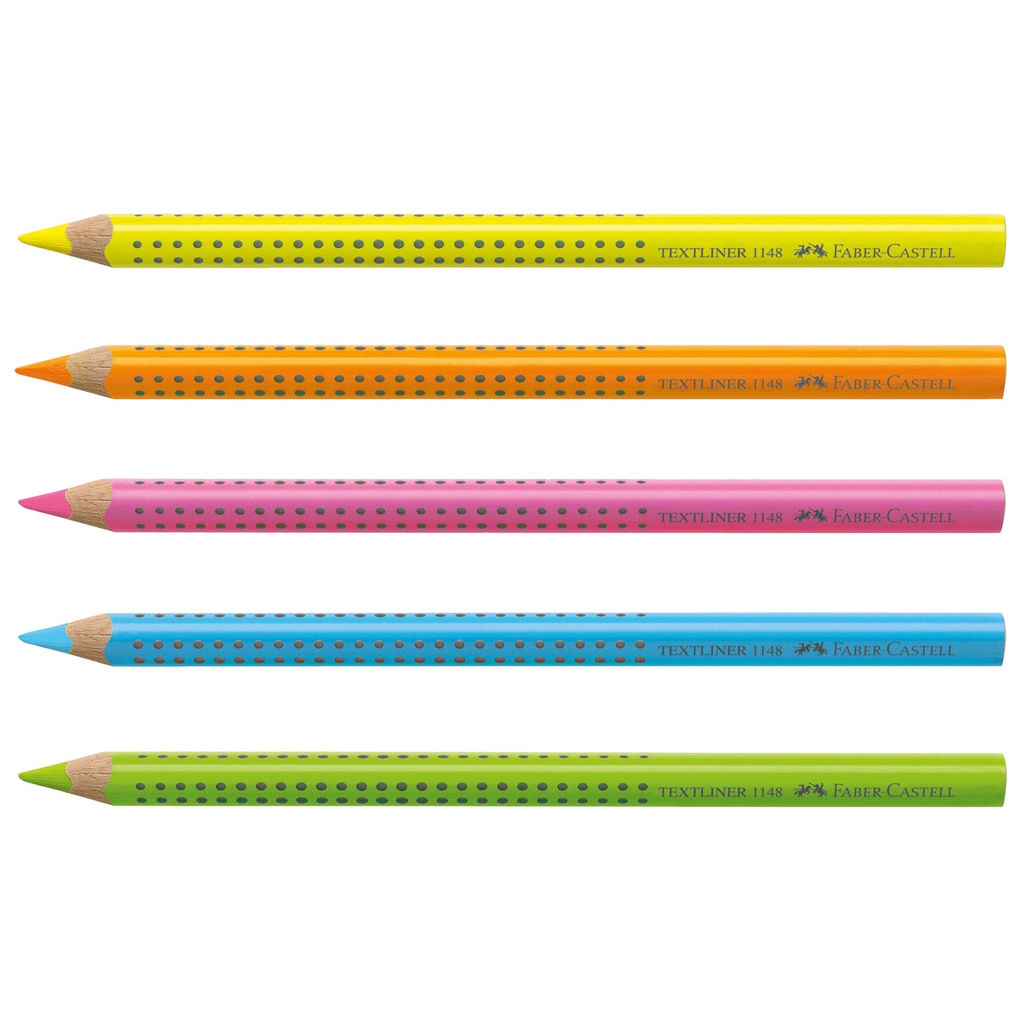Faber-Castell Trockentextmarker Jumbo GRIP neon 5,3mm blau dreikant