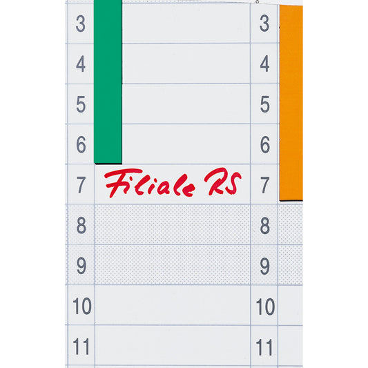 FRANKEN Datumstreifen undatiert 14 x 42 cm (B x H) 1-31 JK703 transparent 12 St./Pack.