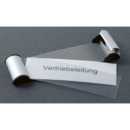 FRANKEN Türschild Clip 180 x 60 mm (B x H) Aluminium/Kunststoff silber