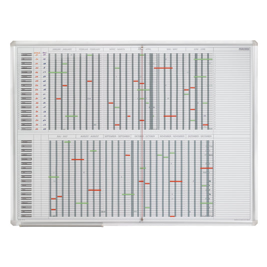 FRANKEN Jahresplaner JetPlaner 1235 120 x 90 cm (B x H) 12 Monate 35 Mitarbeiter/Projekte