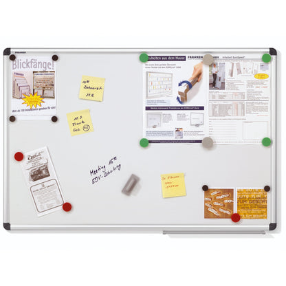 FRANKEN Whiteboard ECO Maße der Oberfläche: 120 x 90 cm (B x H) Tafel magnethaftend nicht beidseitig beschreibbar lackiert weiß