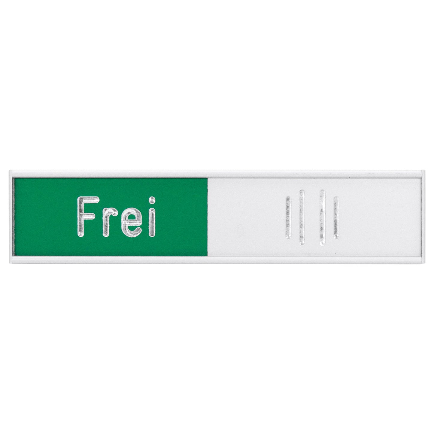FRANKEN Türschild Deutsch 102 x 27,4 mm (B x H) Aluminium rot, grün frei/besetzt