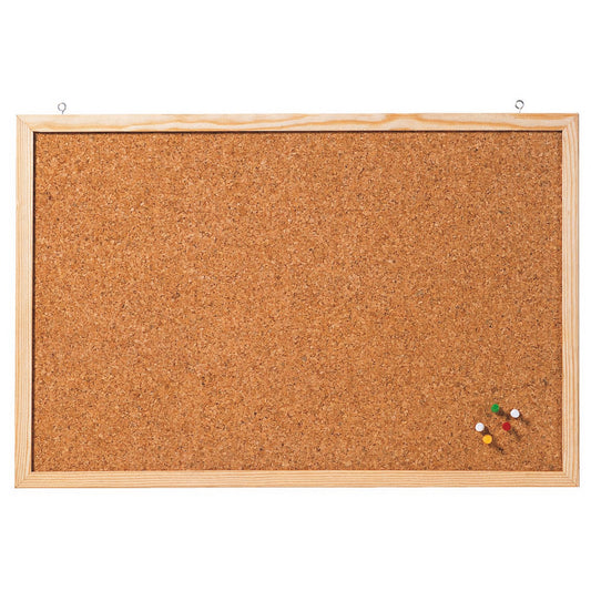 FRANKEN Pinnwand 80 x 60 cm (B x H) Kork Material des Rahmens: Holz braun