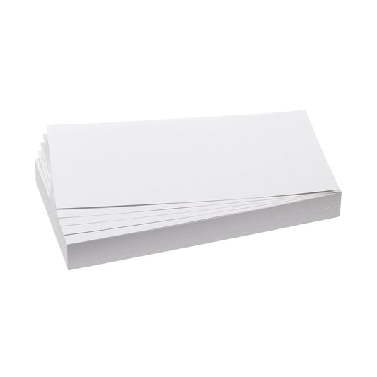 FRANKEN Moderationskarte 20,5 x 9,5 cm (B x H) 130g/m² Altpapier, 100 % recycelt weiß 500 St./Pack.