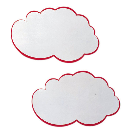 FRANKEN Moderationskarte 37 x 62 cm (B x H) 170g/m² Altpapier, 100 % recycelt weiß/rot 20 St./Pack.