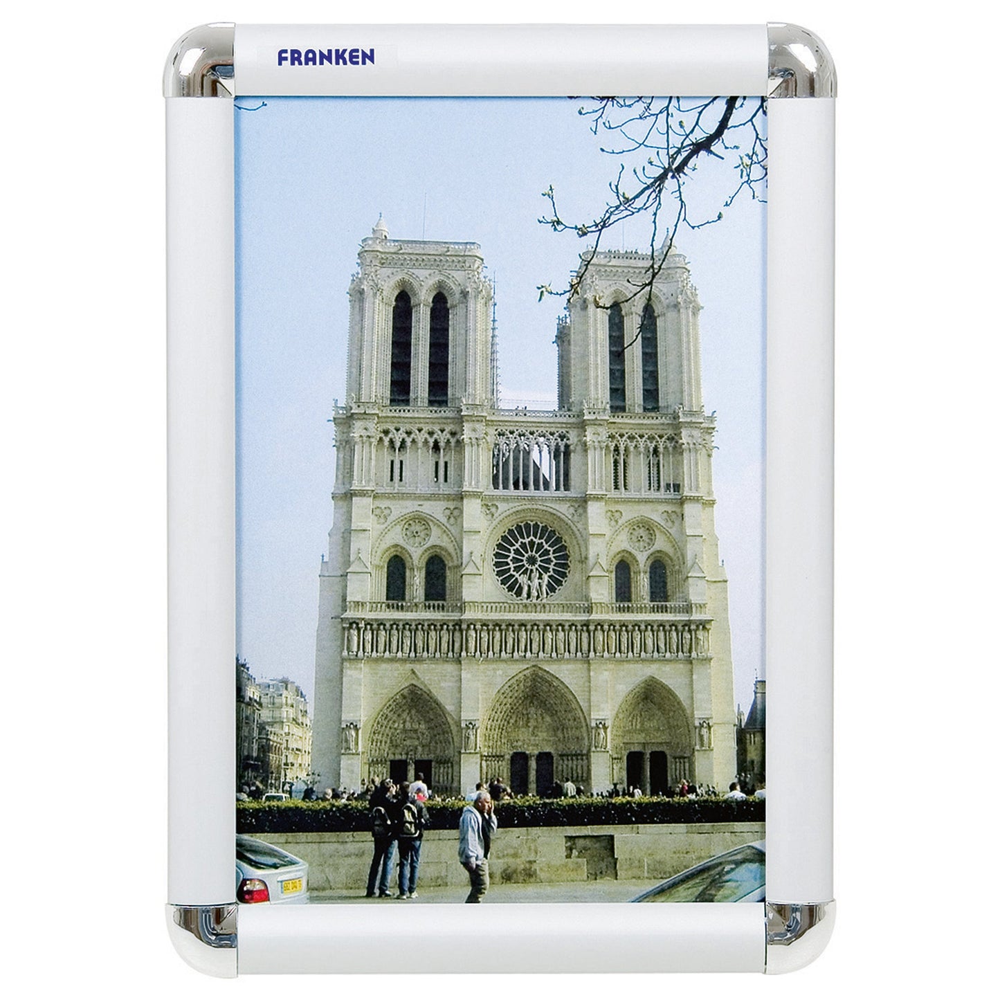 FRANKEN Bilderwechselrahmen 24 x 32,7 x 1,2 cm (B x H x T) DIN A4 Aluminium silber