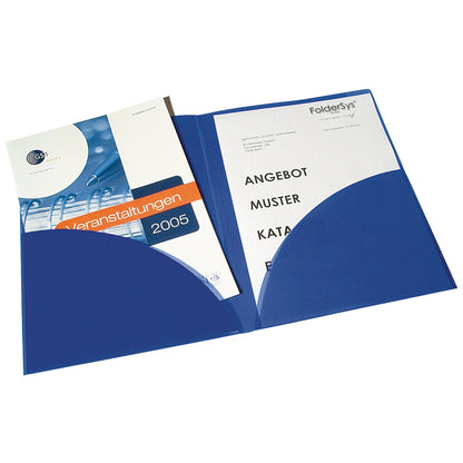 FolderSys Angebotsmappe DIN A4 Polypropylen blau