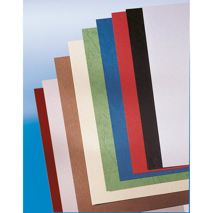 GBC® Einbanddeckel LeatherGrainT DIN A4 250g/m² Karton blau 100 St./Pack.