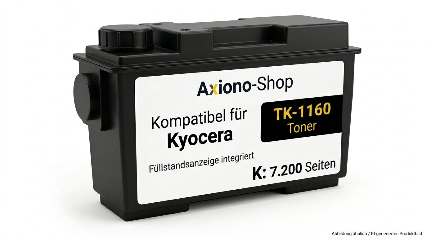 Kompatibel mit Kyocera TK-1160 (1T02RY0NL0) mit Füllstandsanzeige schwarz 7.200 Seiten