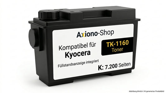 Kompatibel mit Kyocera TK-1160 (1T02RY0NL0) mit Füllstandsanzeige schwarz 7.200 Seiten
