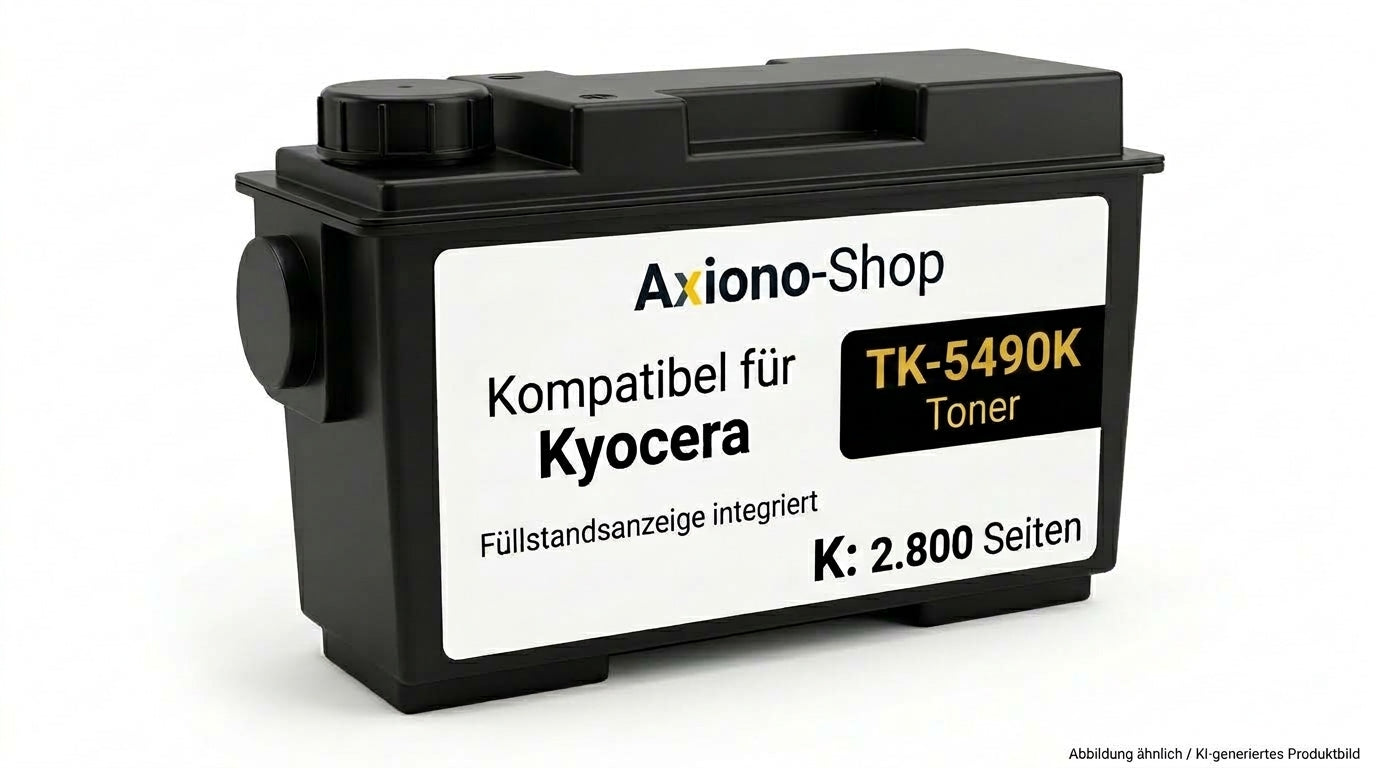 Kompatibel mit Kyocera TK-5490K (PRTKYTK5490K) mit Füllstandsanzeige schwarz 2.800 Seiten