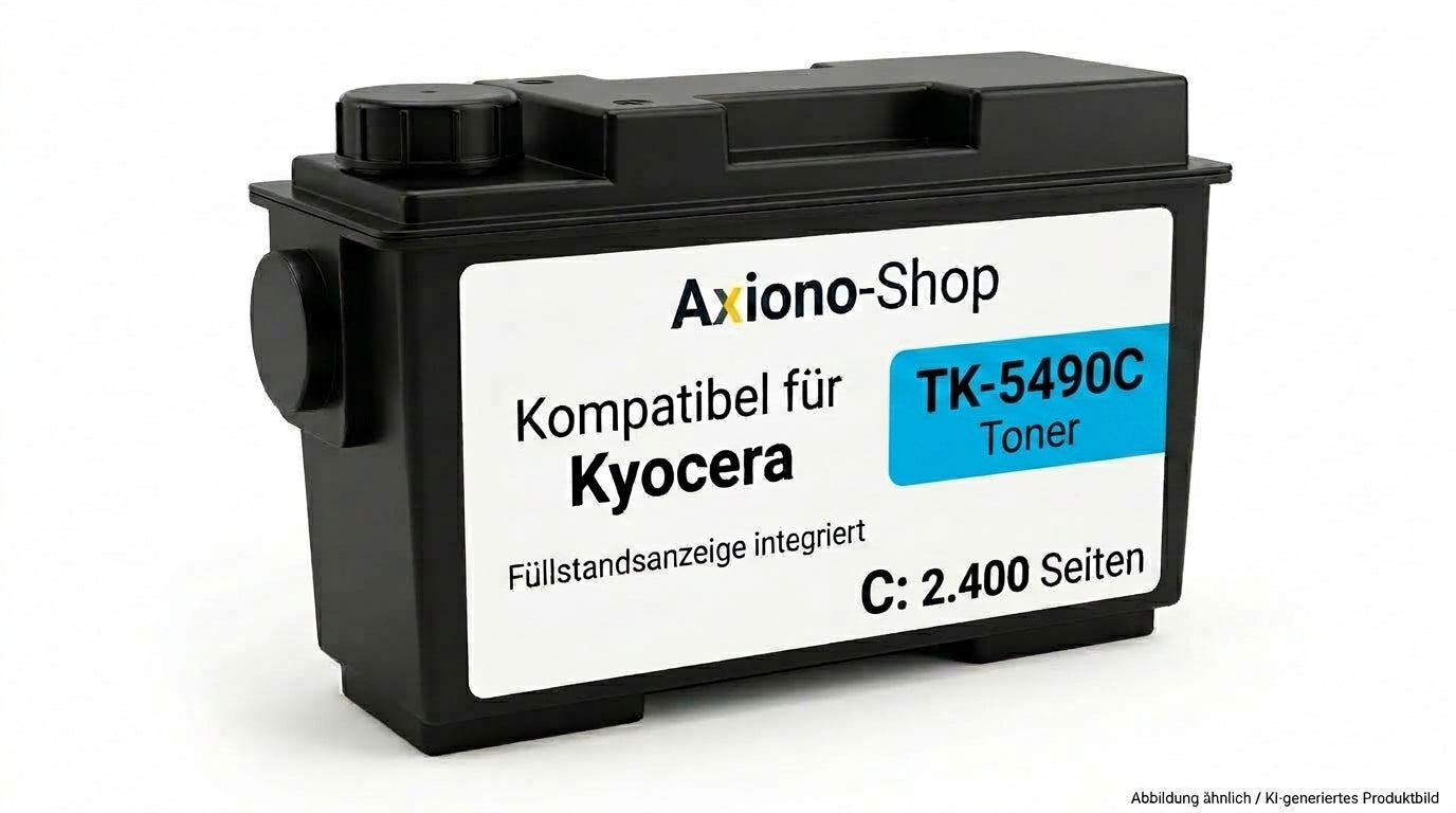Kompatibel mit Kyocera TK-5490C (PRTKYTK5490C) mit Füllstandsanzeige cyan 2.400 Seiten