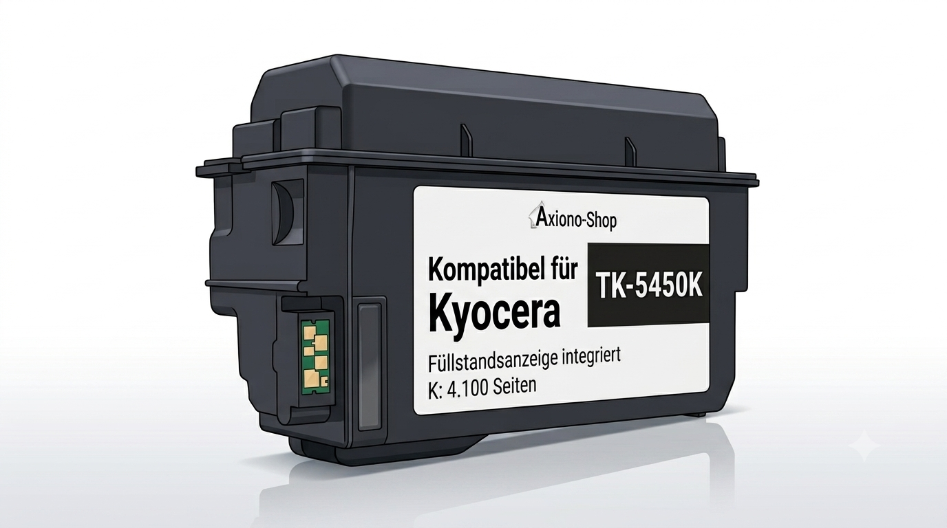 Kompatibel mit Kyocera TK-5450K  (1T0C0D0NL0) mit Füllstandsanzeige schwarz 4.100 Seiten