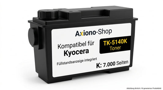 Kompatibel mit Kyocera TK-5140K (PRTKYTK5140K) mit Füllstandsanzeige schwarz 7.000 Seiten