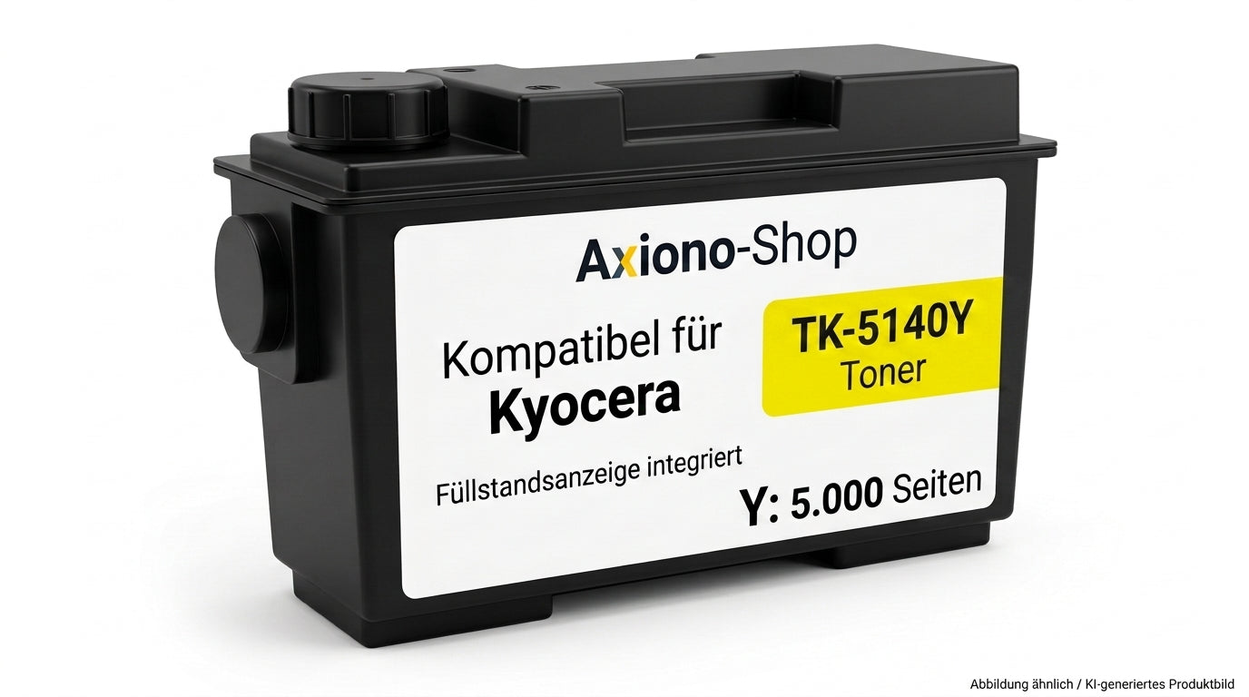 Kompatibel mit Kyocera TK-5140Y (PRTKYTK5140Y) mit Füllstandsanzeige gelb 5.000 Seiten