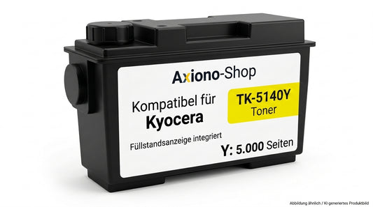 Kompatibel mit Kyocera TK-5140Y (PRTKYTK5140Y) mit Füllstandsanzeige gelb 5.000 Seiten
