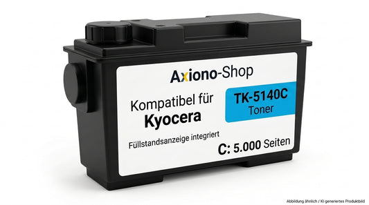 Kompatibel mit Kyocera TK-5140C (PRTKYTK5140C) mit Füllstandsanzeige cyan 5.000 Seiten