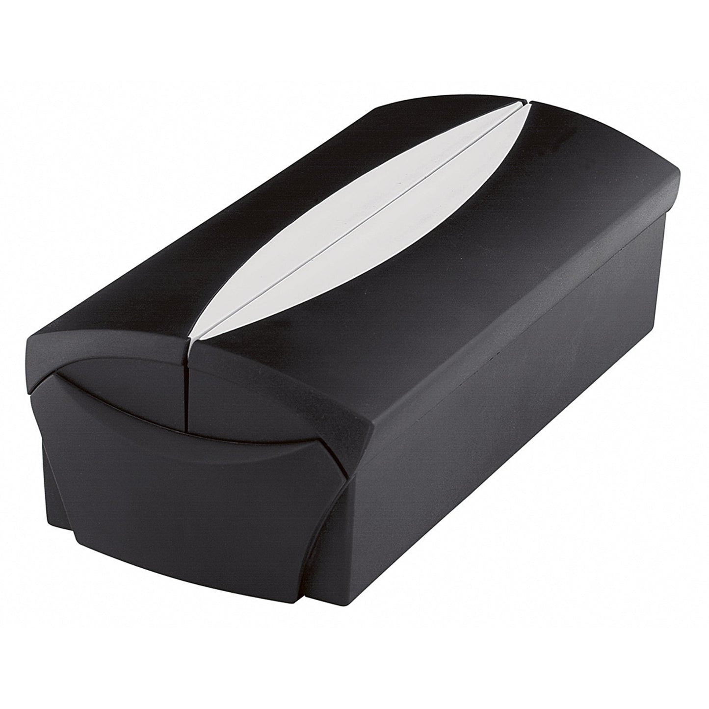 HAN Visitenkartenbox VIP 12 x 8 x 24,5 cm (B x H x T) 100 x 57 mm (B x H) Polystyrol schwarz/lichtgrau