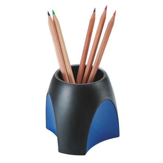 HAN Stifteköcher DELTA 9,9 x 9,4 x 9,9 cm (B x H x T) Polystyrol schwarz/blau