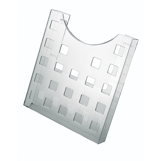helit Prospekthalter the grid 23,9 x 26,2 x 4,7 cm (B x H x T) DIN A4 Polystyrol glasklar 1 Fach
