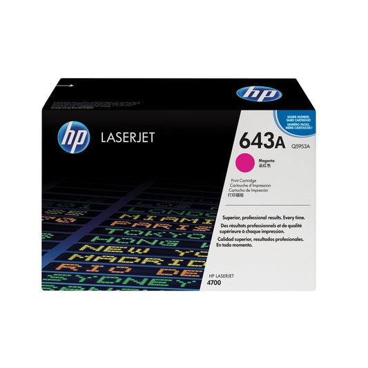 HP Toner Originalzubehör 643A ca. 10.000 Seiten magenta