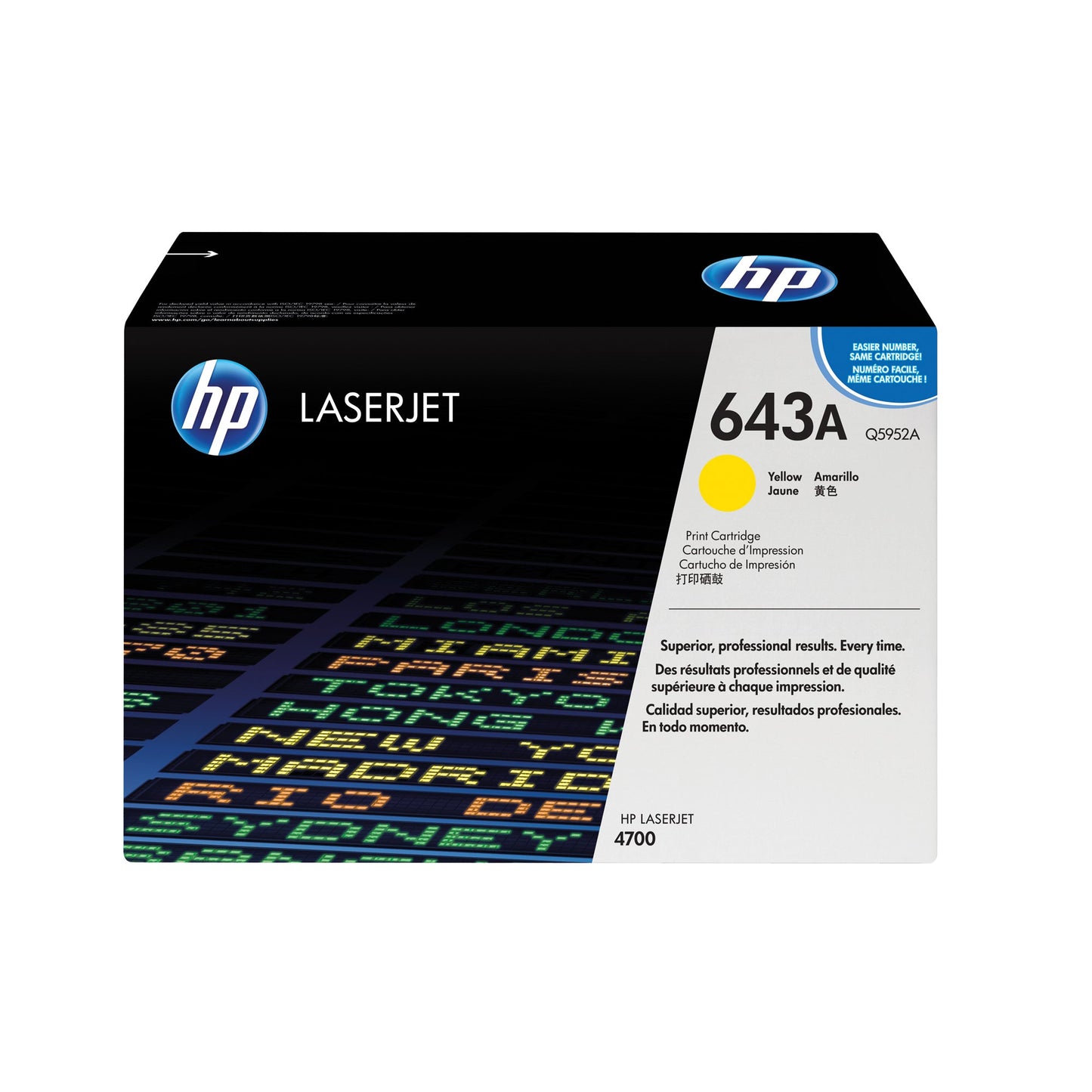 HP Toner Originalzubehör 643A ca. 10.000 Seiten gelb