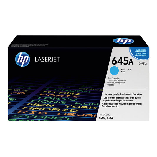 HP Toner Originalzubehör 645A ca. 12.000 Seiten cyan