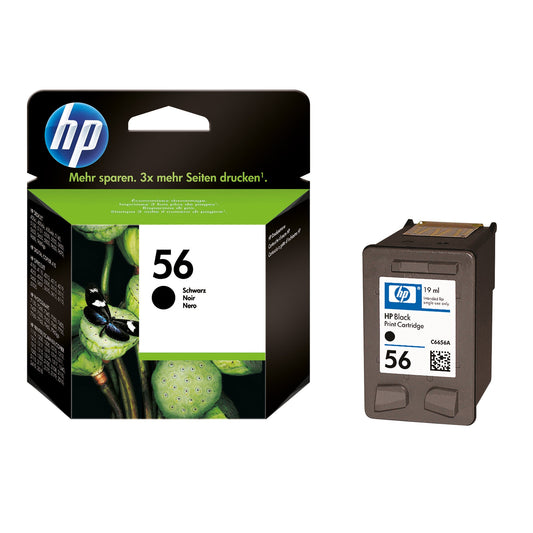 HP Tintenpatrone Originalzubehör 56 ca. 520 Seiten schwarz 19ml
