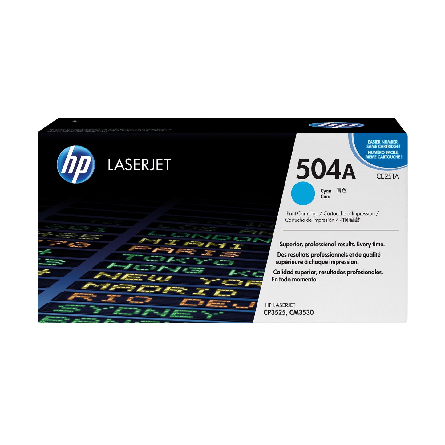 HP Toner Originalzubehör 504A ca. 7.000 Seiten cyan