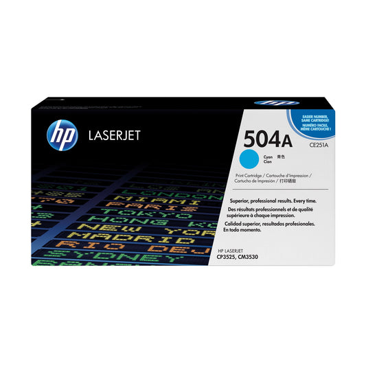 HP Toner Originalzubehör 504A ca. 7.000 Seiten cyan