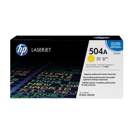 HP Toner Originalzubehör 504A ca. 7.000 Seiten gelb