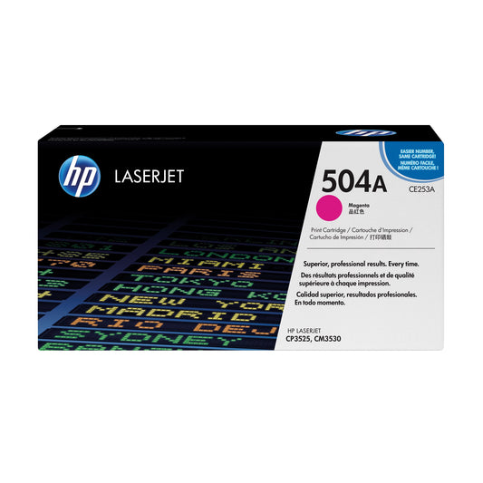 HP Toner Originalzubehör 504A ca. 7.000 Seiten magenta