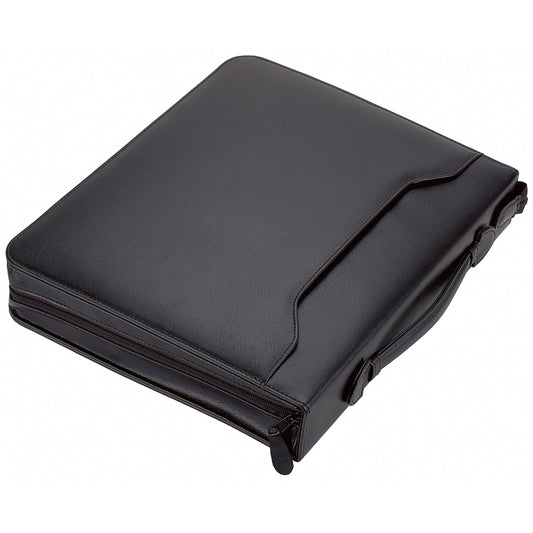 Alassio® Schreibmappe BERGAMO 37 x 31 x 6,5 cm (B x H x T) Lederimitat schwarz