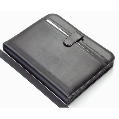 Alassio® Schreibmappe RICCIONE 26,5 x 34,5 x 4,5 cm (B x H x T) Kunstleder schwarz