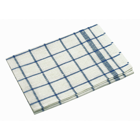 Geschirrhandtuch 50 x 70 cm (B x L) 100 % Baumwolle weiß/blau kariert