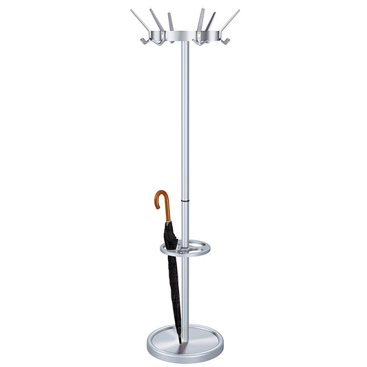 Kerkmann Garderobenständer Public 50 x 176 cm (Ø x H) Stahl/Kunststoff alusilber