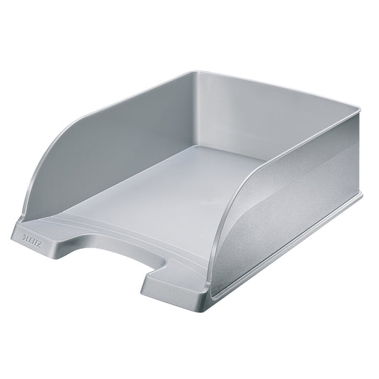 Leitz Briefablage Jumbo Plus DIN A4 Polystyrol Farbe: silber