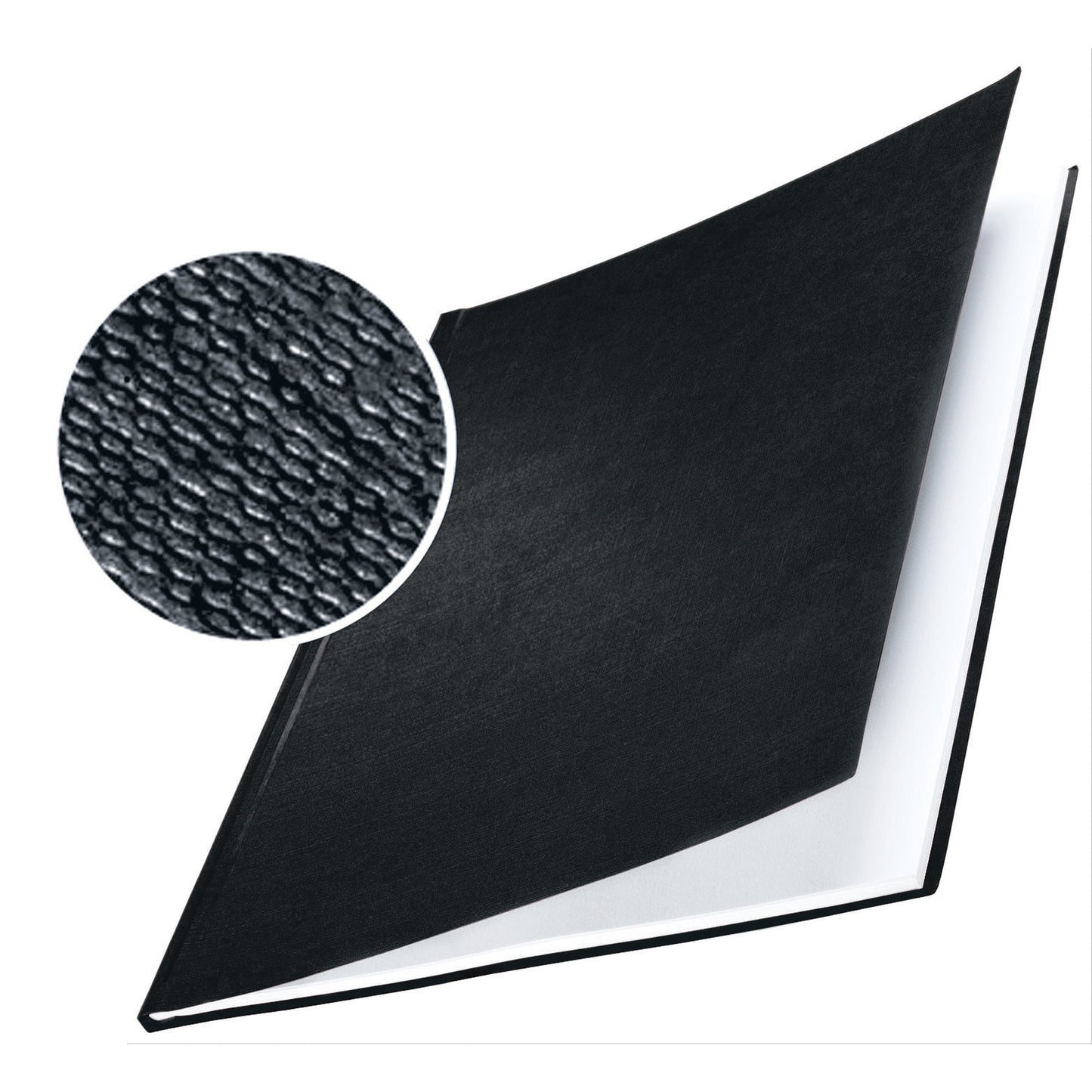 Leitz Buchbindemappe impressBIND DIN A4 Karton, Leinenüberzug schwarz 10 St./Pack.