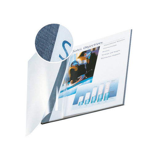 Leitz Buchbindemappe impressBIND DIN A4 270g/m² 120µm Karton, PET blau 10 St./Pack.
