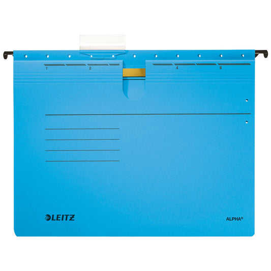 Leitz Hängehefter ALPHA® DIN A4 275g/m² Pendareckarton, recycelt blau 5 St./Pack.