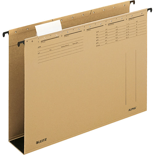 Leitz Hängesammler ALPHA® DIN A4 Natronkarton, 100 % recycelt naturbraun
