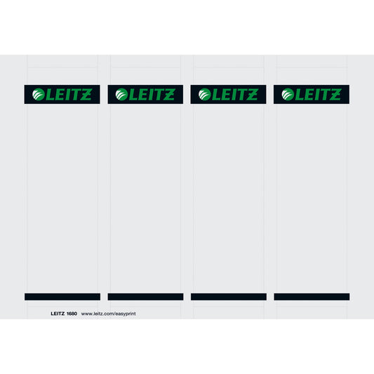 Leitz Rückenschild breit/kurz 56 x 190 mm (B x H) grau 100 St./Pack.