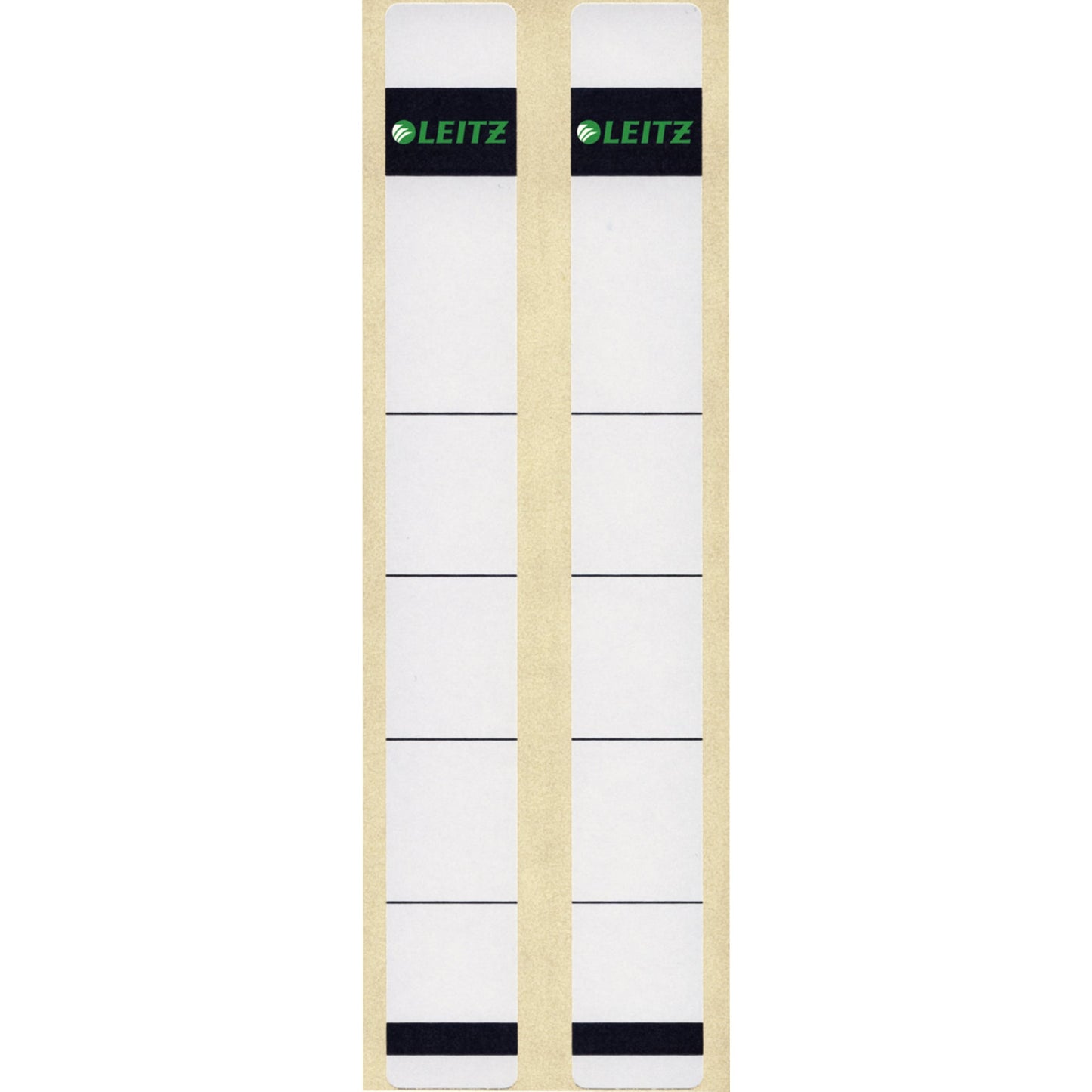 Leitz Ordnerrückenetikett schmal/kurz 23 x 192 mm (B x H) selbstklebend ohne Griffloch grau 10 Etik./Pack.