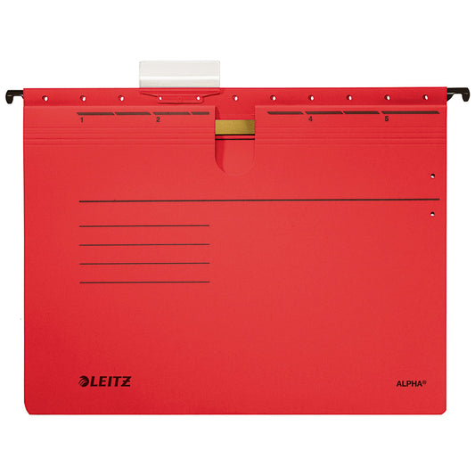 Leitz Hängehefter ALPHA® DIN A4 275g/m² Pendareckarton, recycelt rot 25 St./Pack.